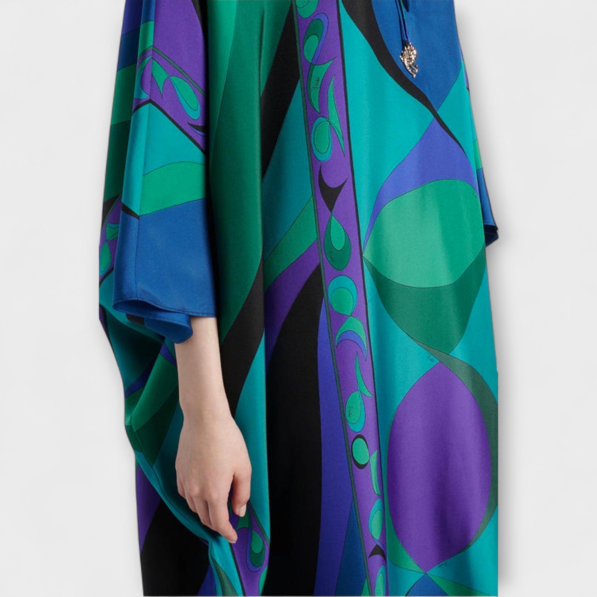 Almut | Färgstark kaftan med psykedeliskt mönster