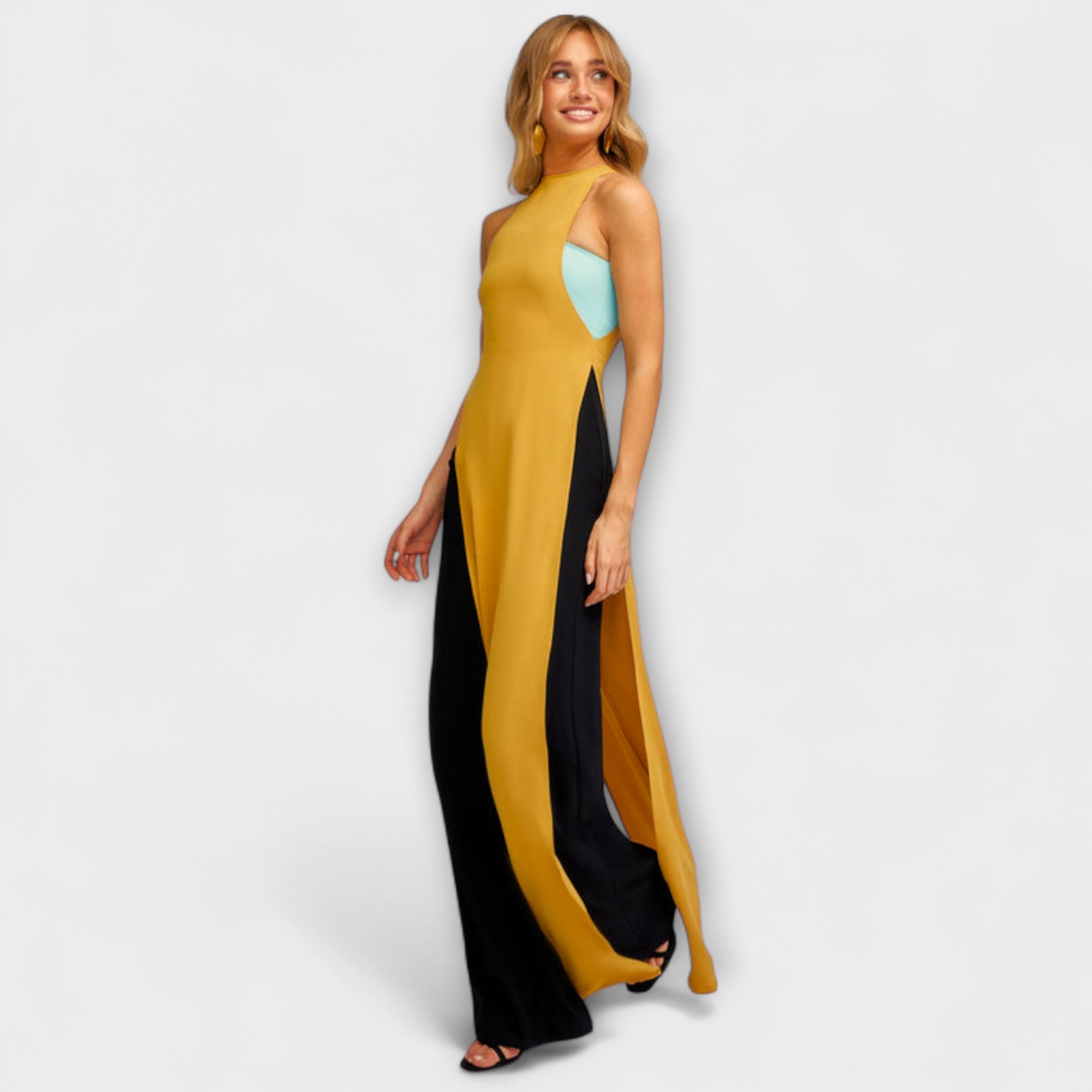 Waltraud | Mörkt turkos jumpsuit