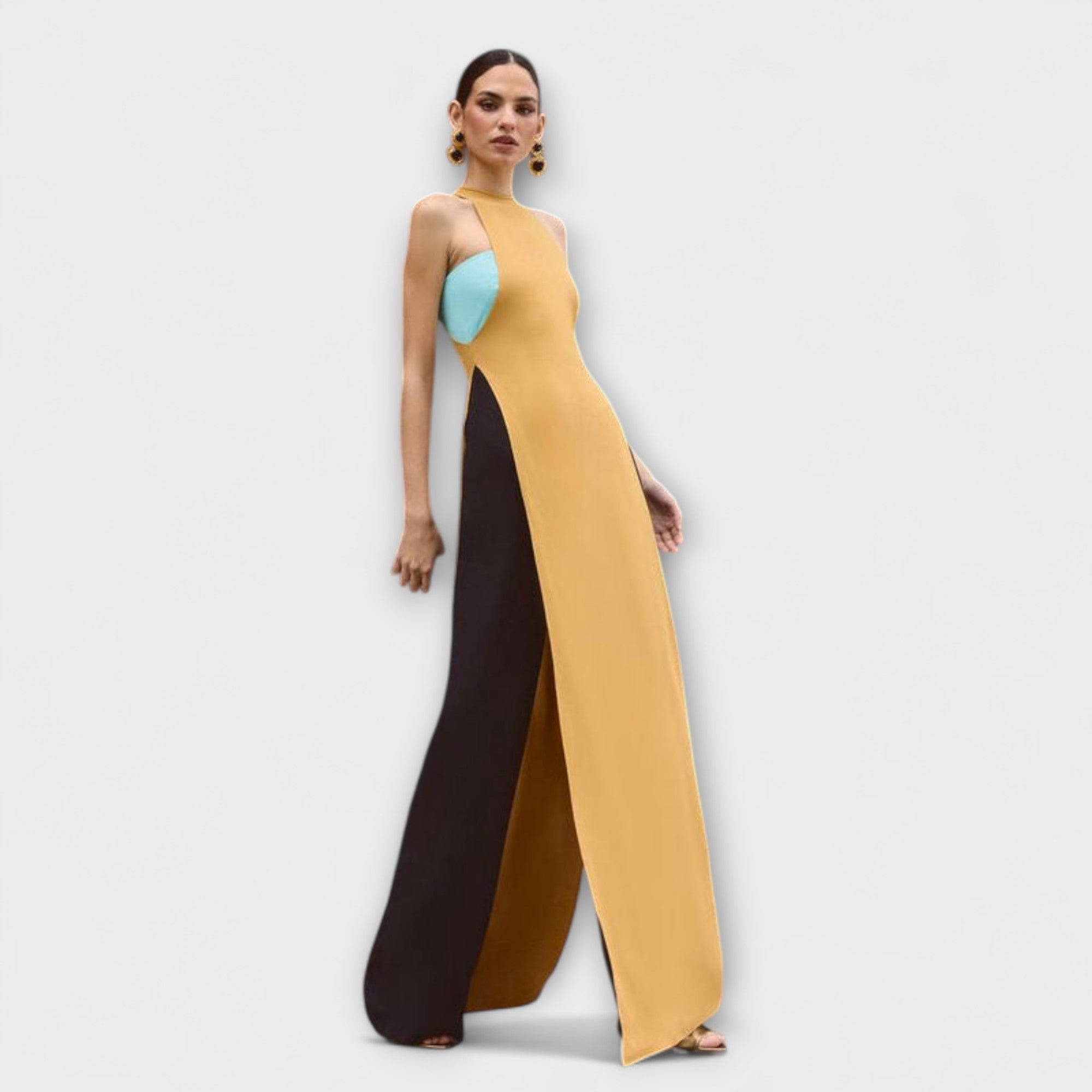 Waltraud | Mörkt turkos jumpsuit
