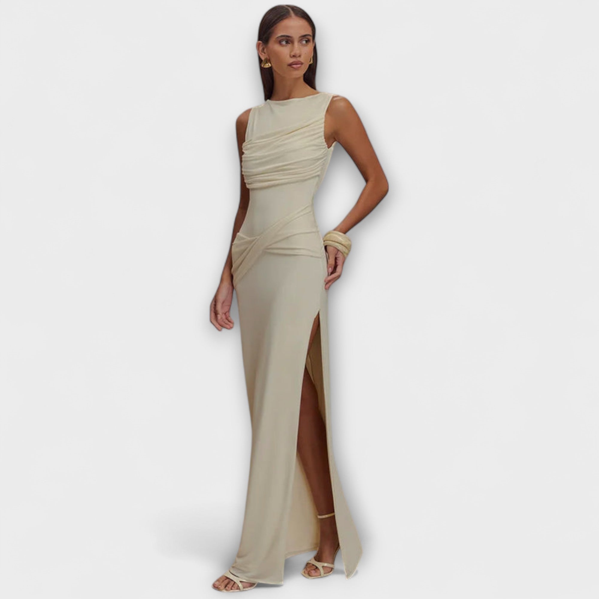 Ilse | Elegant långklänning med hög slits