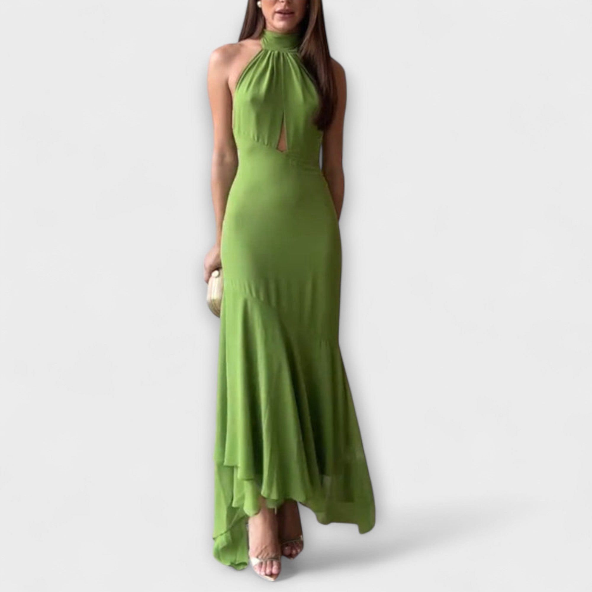 Lisa | Elegant asymmetrisk maxiklänning