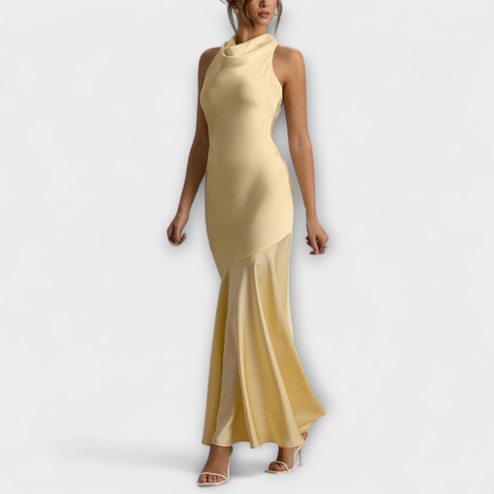 Anna | Elegant maxiklänning i satin