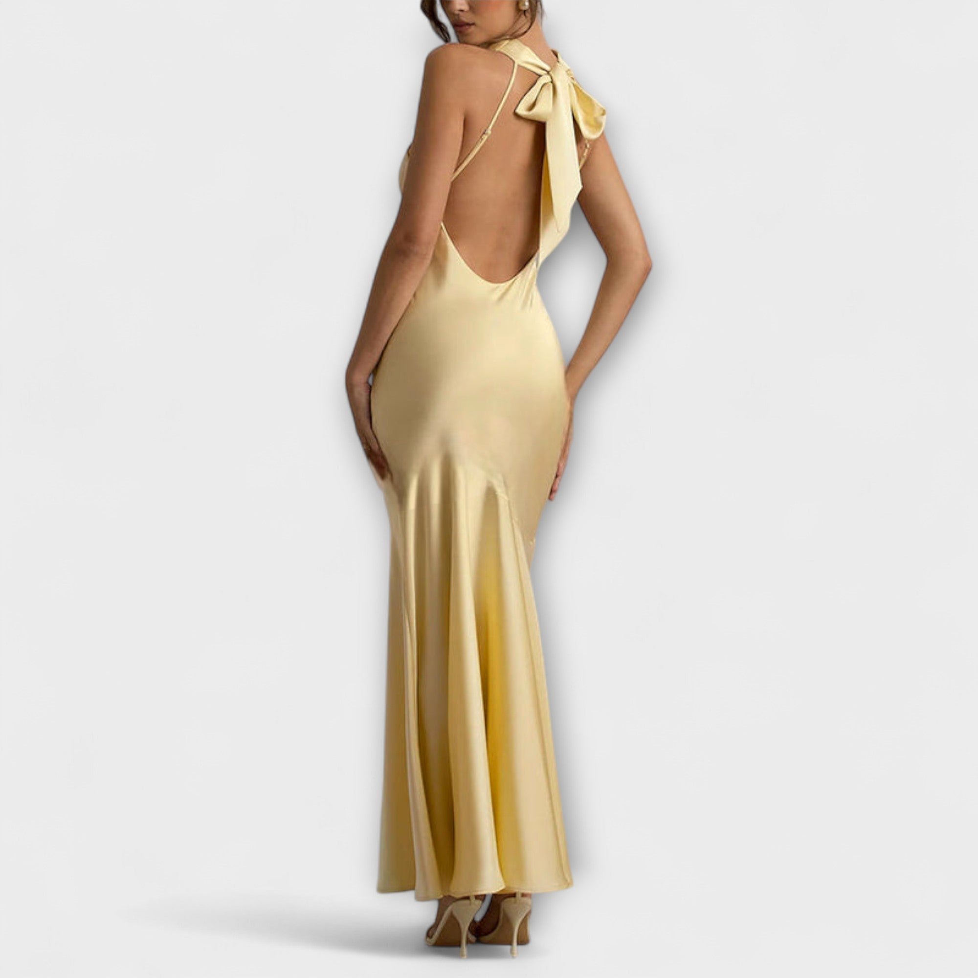 Anna | Elegant maxiklänning i satin