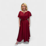 Maja | Klänning med draperad kjol