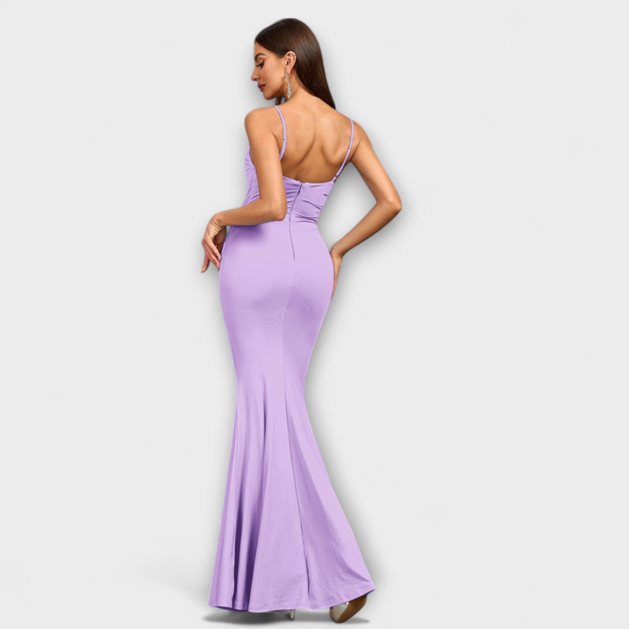 Käthe | Elegant långklänning med volanger