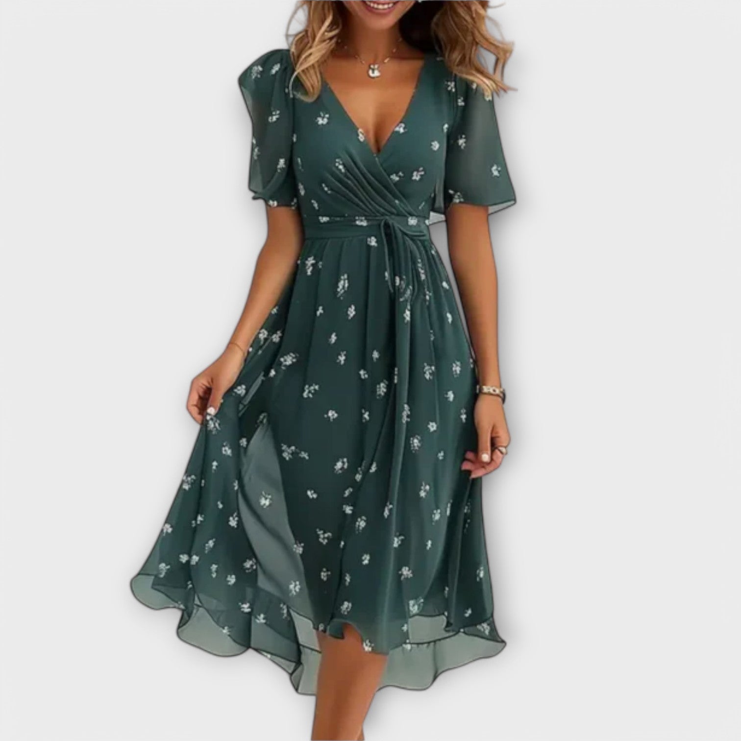 Lilly | Elegant klänning med V-ringning
