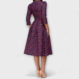 Victoria | Elegant knälång klänning i retrostil
