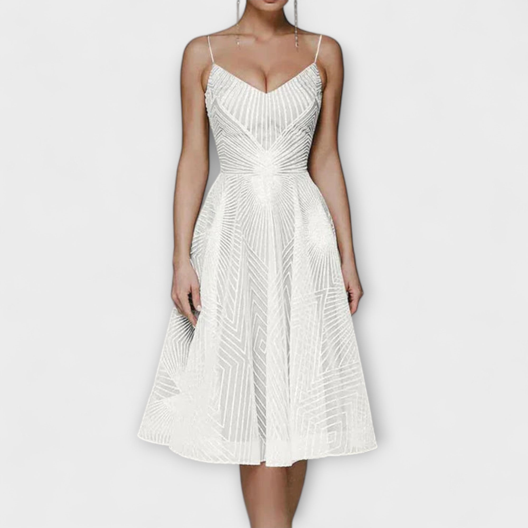 Gretchen | Elegant klänning med broderier