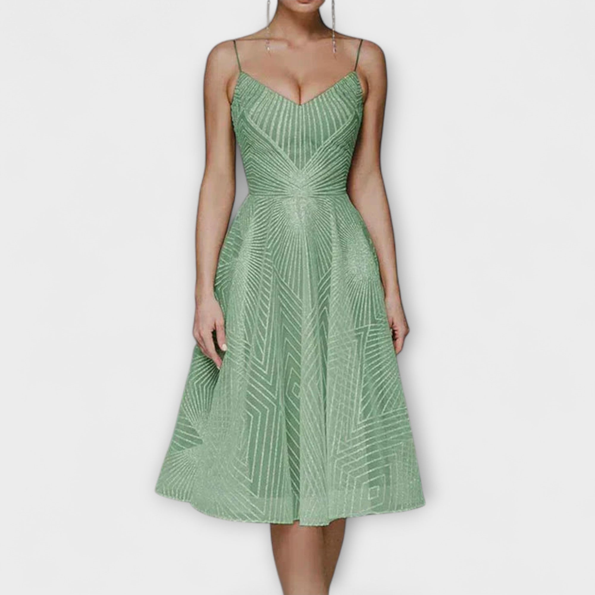 Gretchen | Elegant klänning med broderier