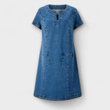 Mina | Klänning i mjuk denim