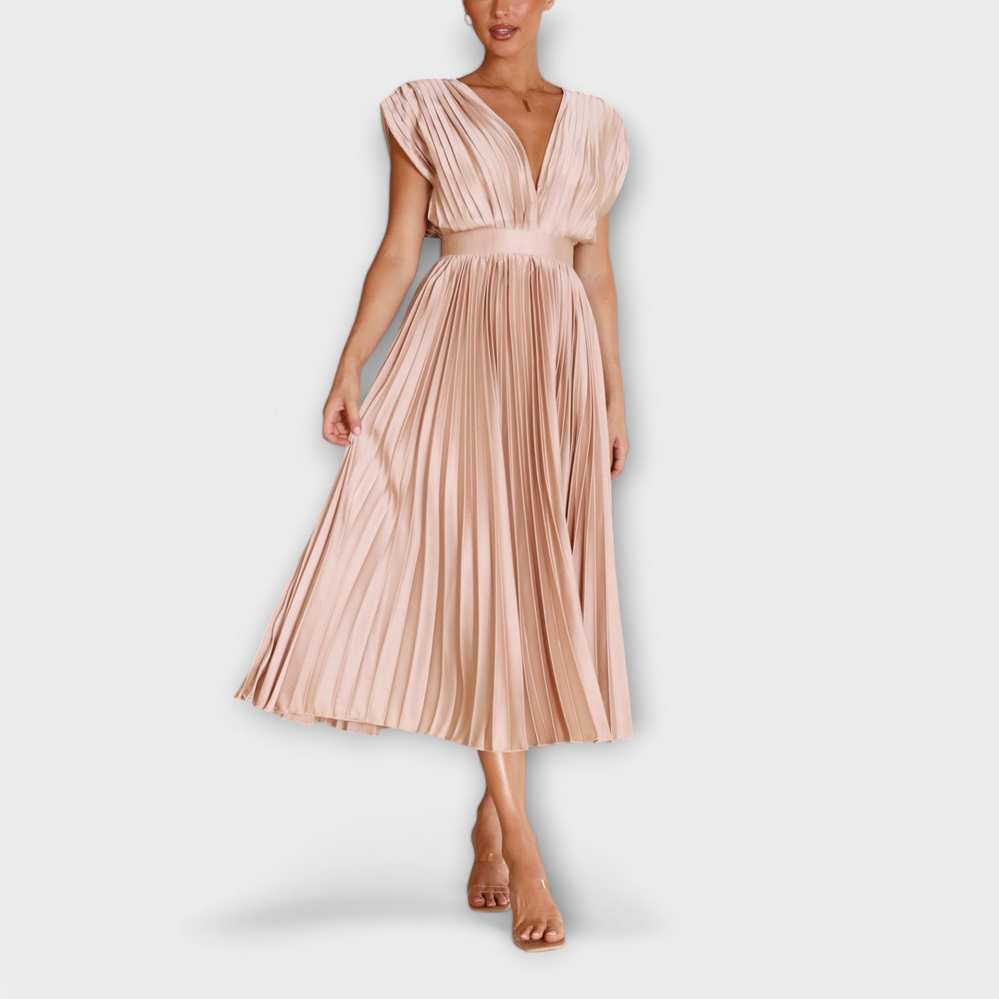 Amelie | Elegant plisserad klänning