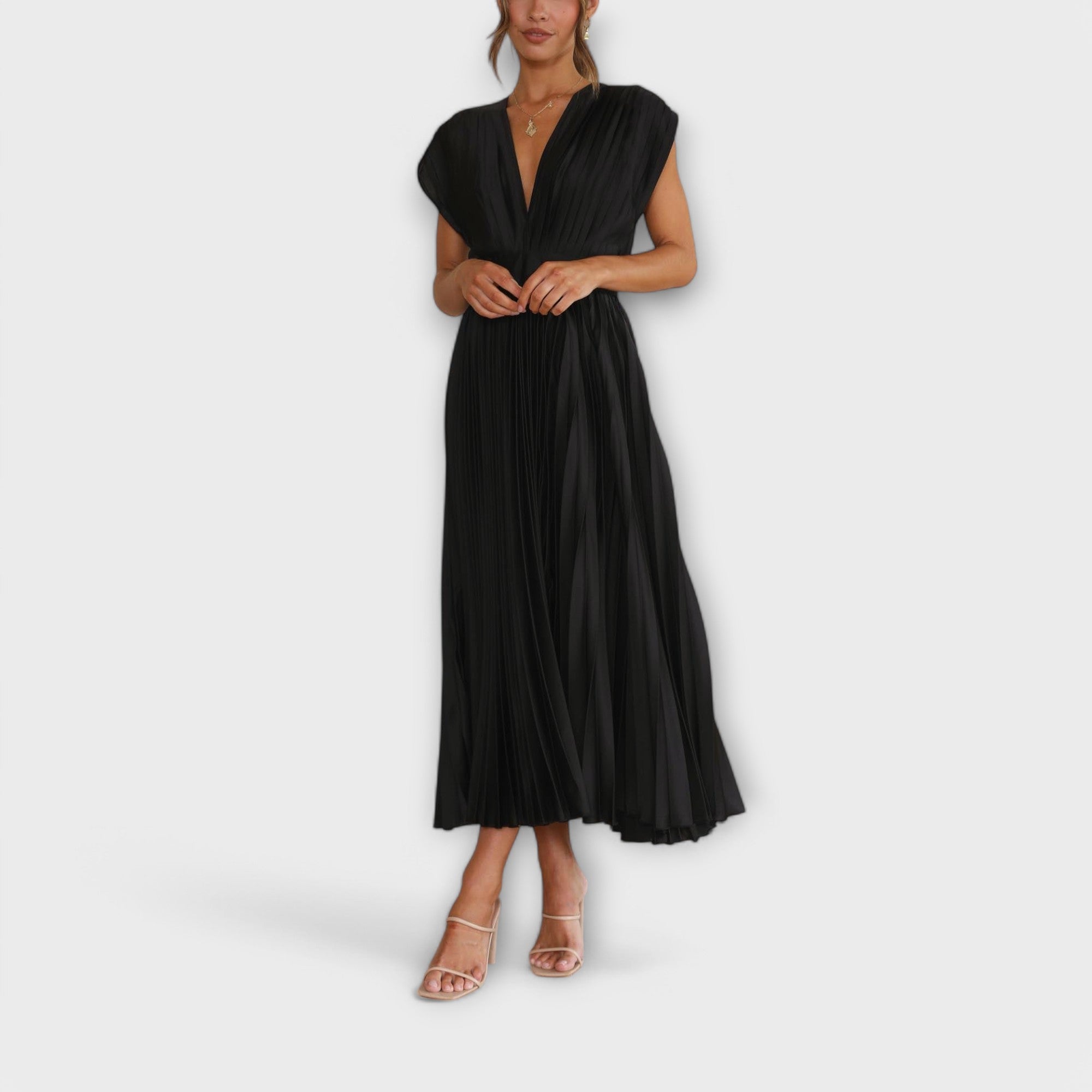Amelie | Elegant plisserad klänning