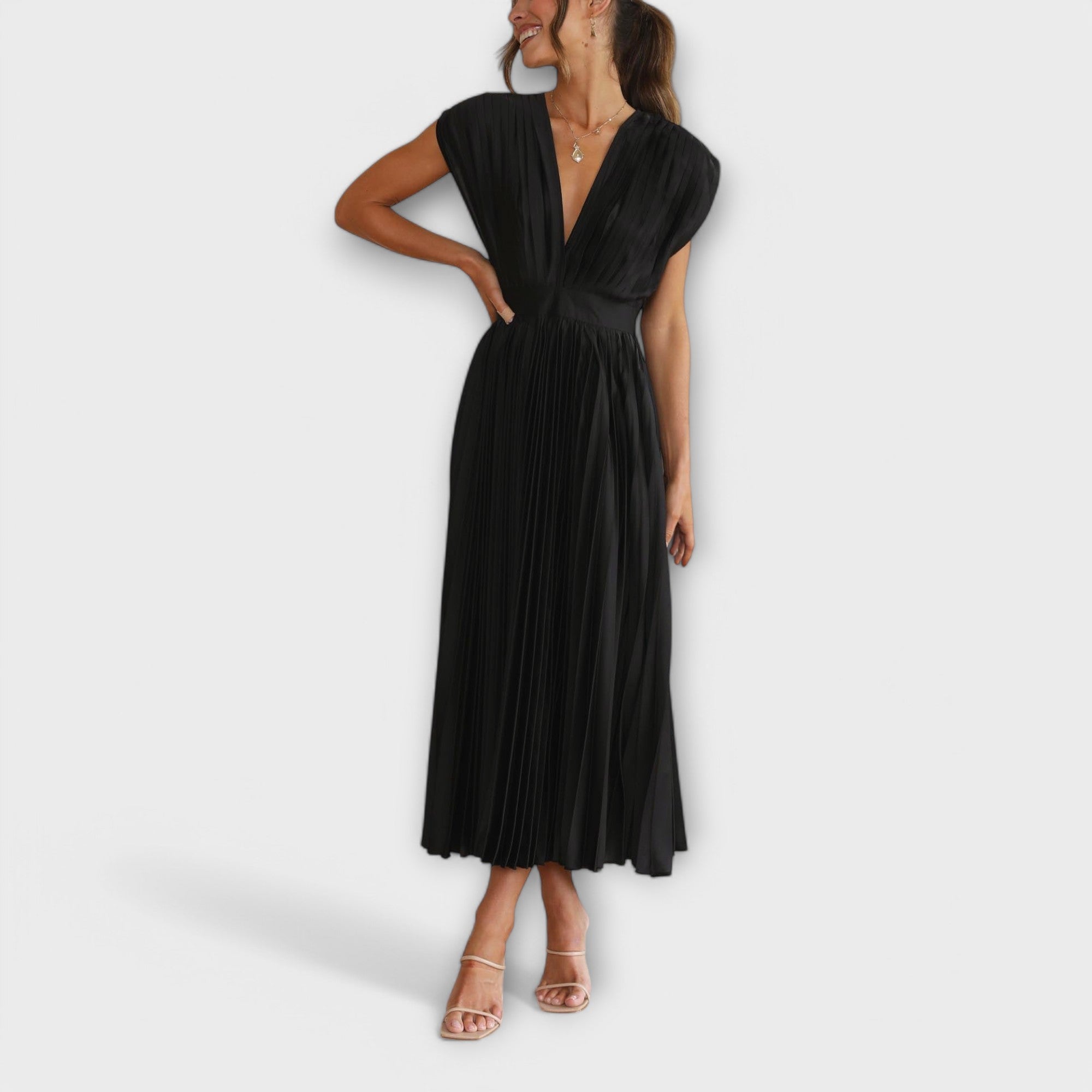 Amelie | Elegant plisserad klänning