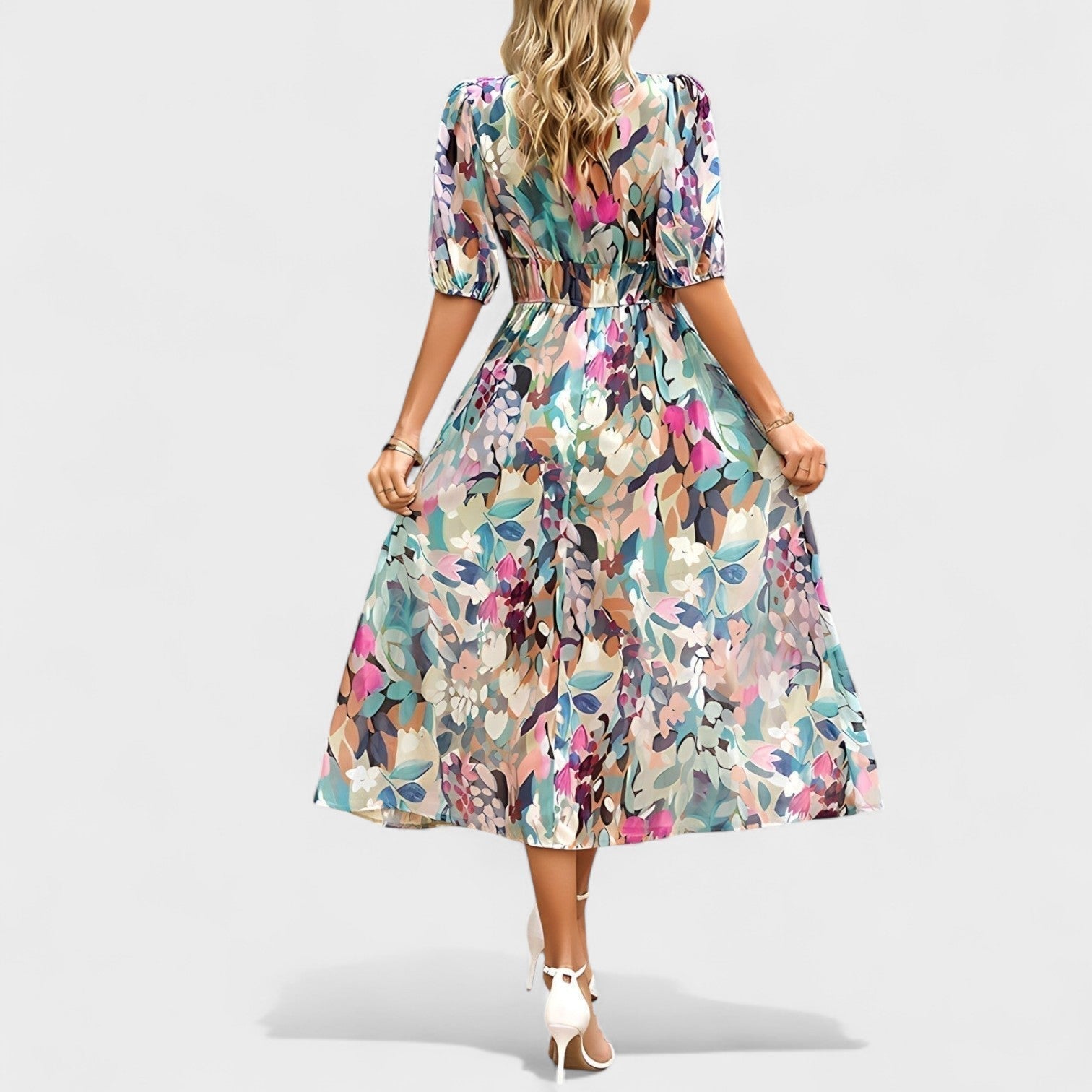 Saskia | Elegant blommig klänning
