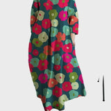 Frida | Färgstark blommig maxiklänning