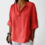 Therese | Elegant blus med V-ringning