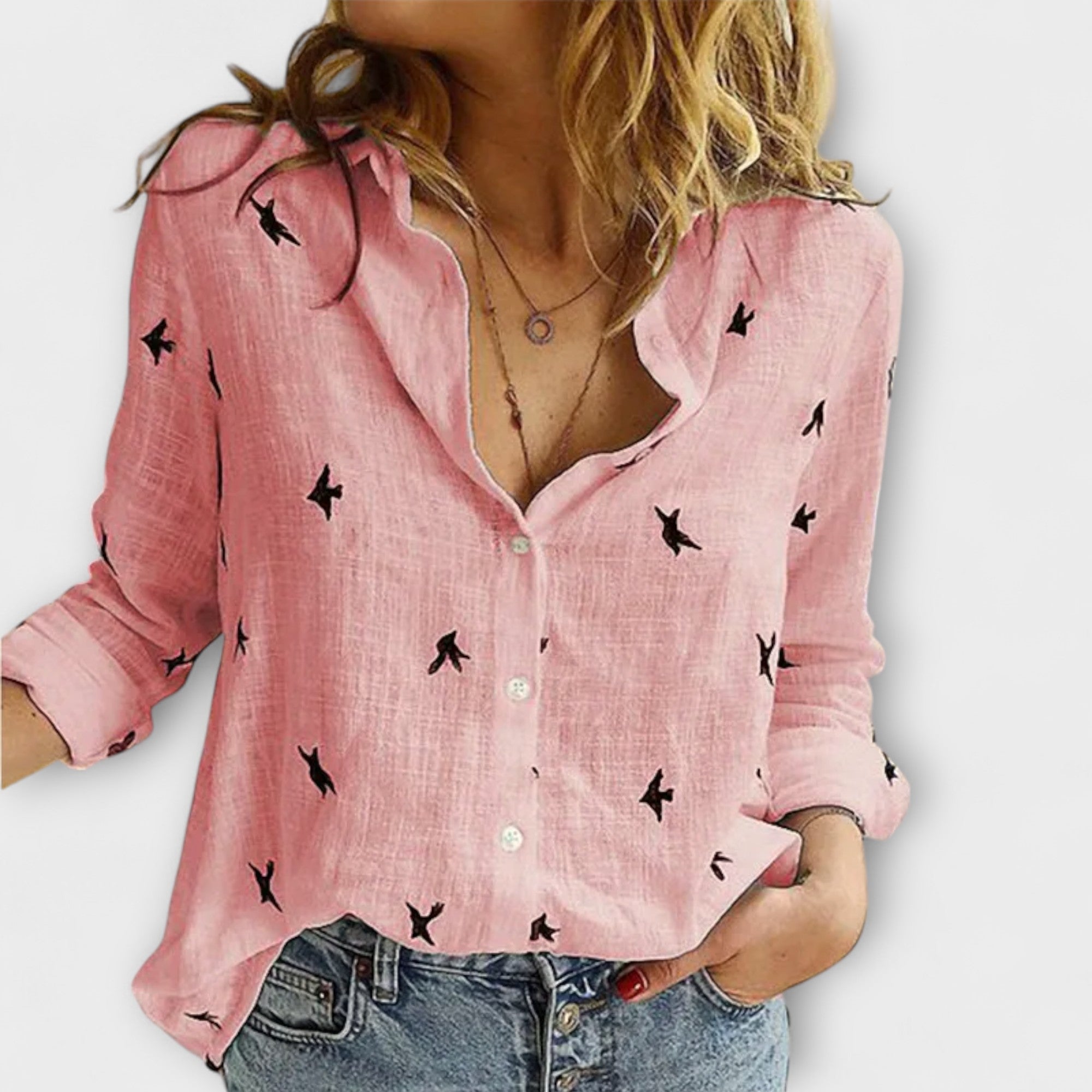 Anna | Elegant långärmad blus
