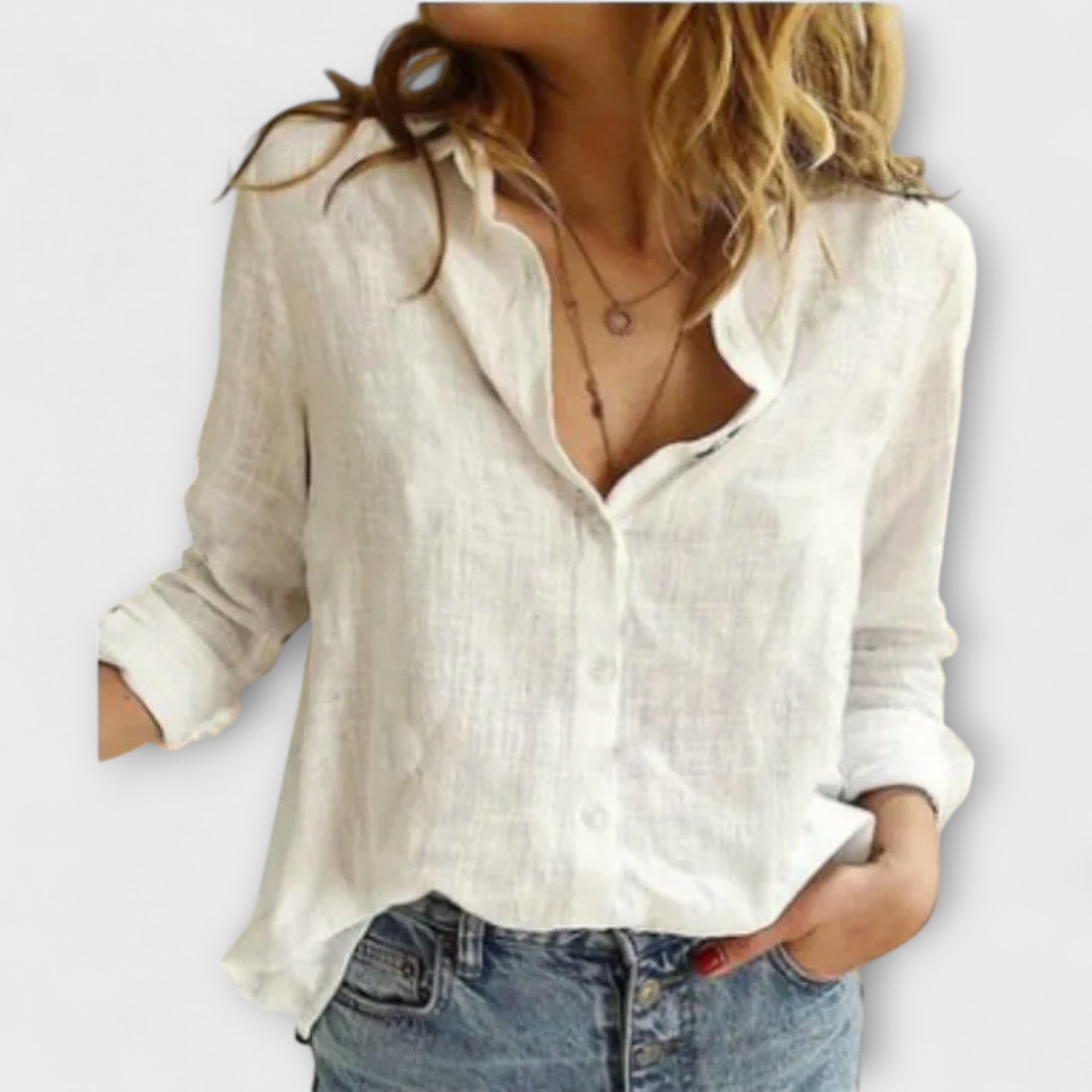 Anna | Elegant långärmad blus