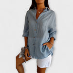 Friederike | Elegant plisserad blus