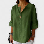 Maya | Elegant blus med V-ringning