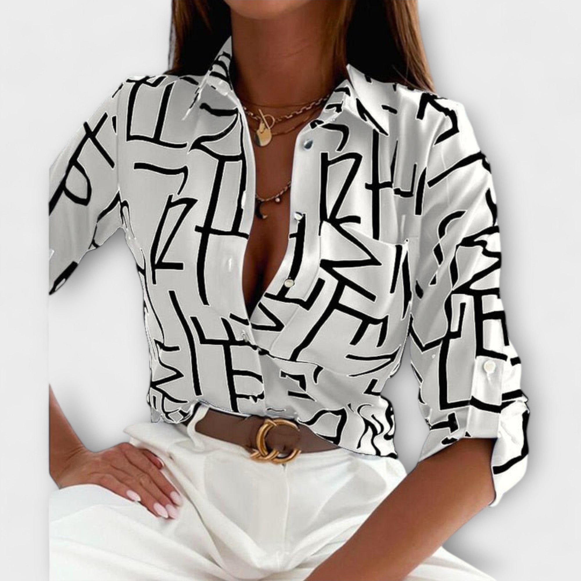 Wanda | Blus med klassisk krage
