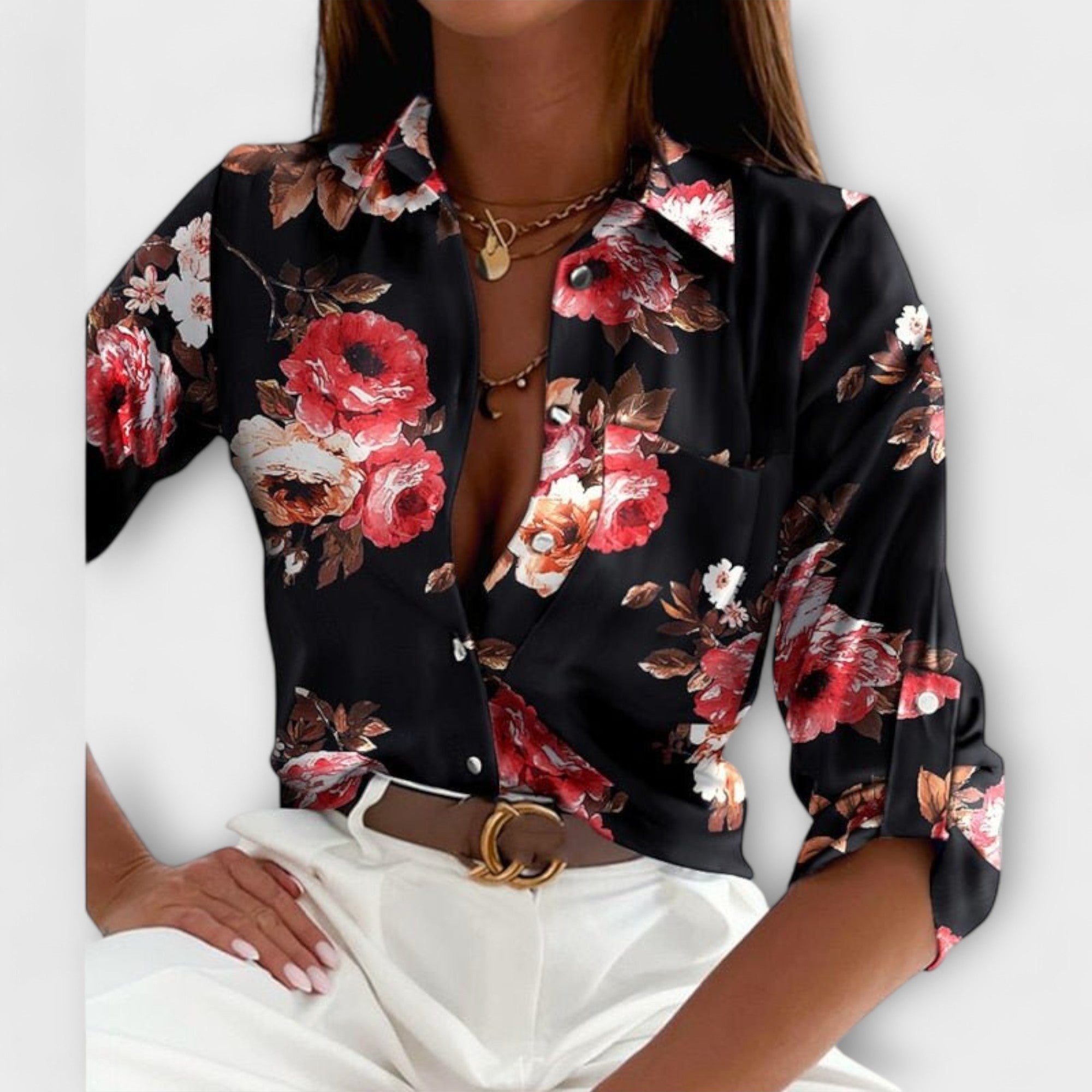 Wanda | Blus med klassisk krage