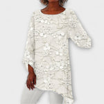 Anne-Sophie | Blus med kristallinspirerat blommönster