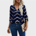 Carmen | Tidlös blus med halv dragkedja