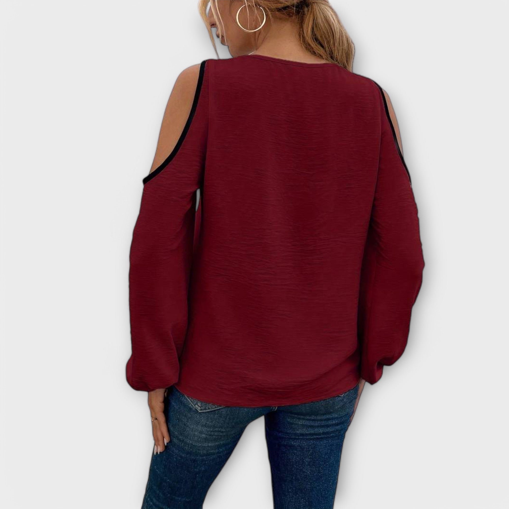 Ottilie | Blus med fyrkantig halsringning