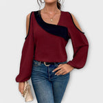 Ottilie | Blus med fyrkantig halsringning