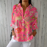 Tanja | Blus med tropiska blommor