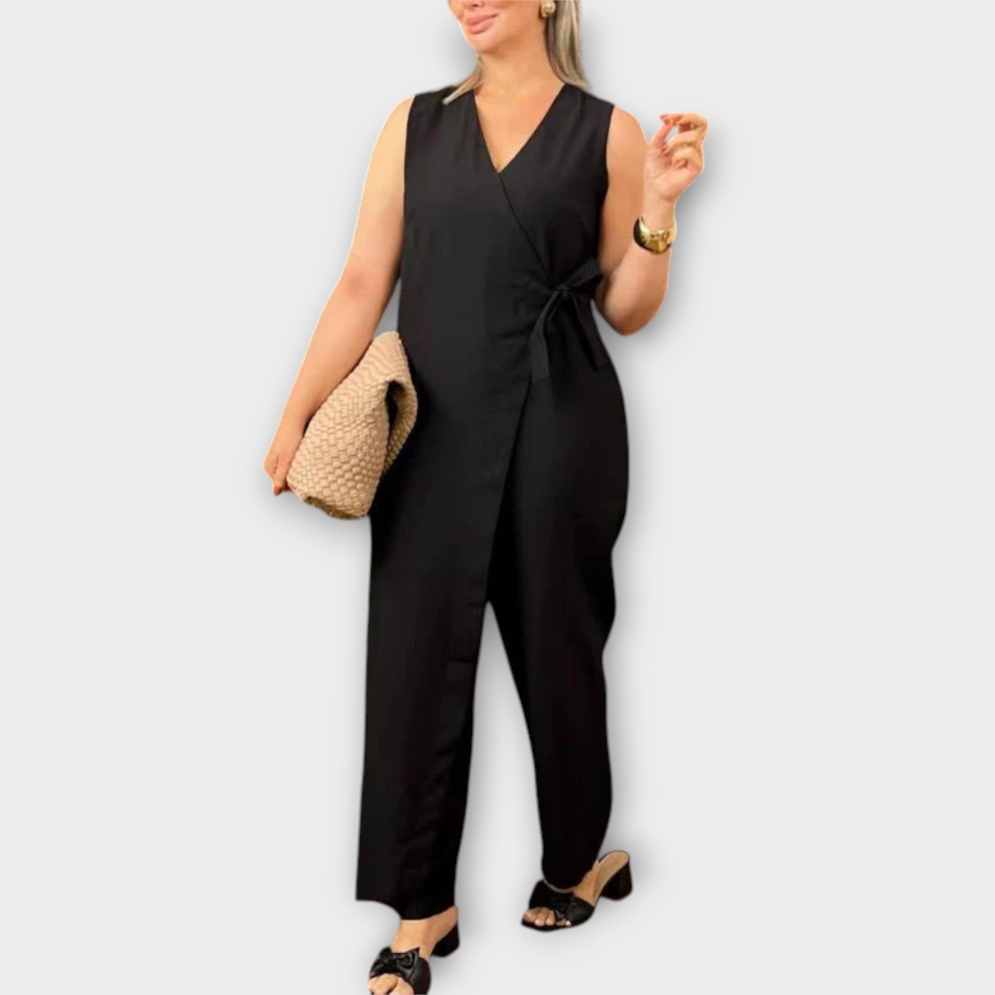 Hertha | Elegant jumpsuit med omlott snitt