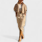 Philippa | Elegant midikjoljacka med fickor