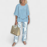 Clara | Modern outfit med bekväm blus och byxor