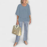 Clara | Modern outfit med bekväm blus och byxor