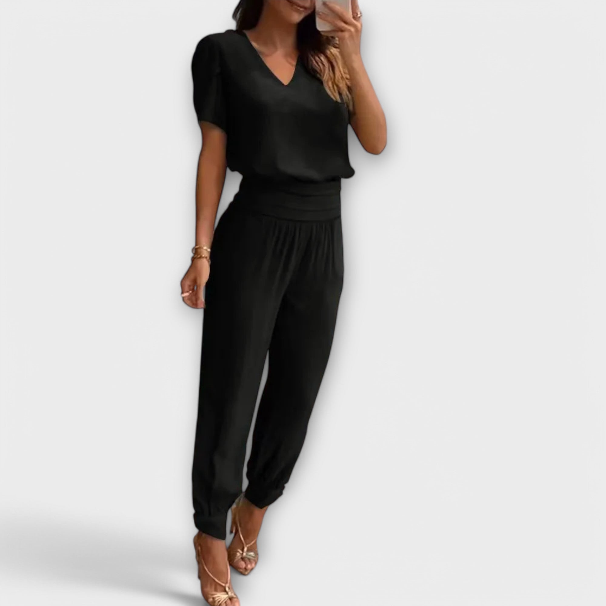 Nora | Elegant topp- och byxset