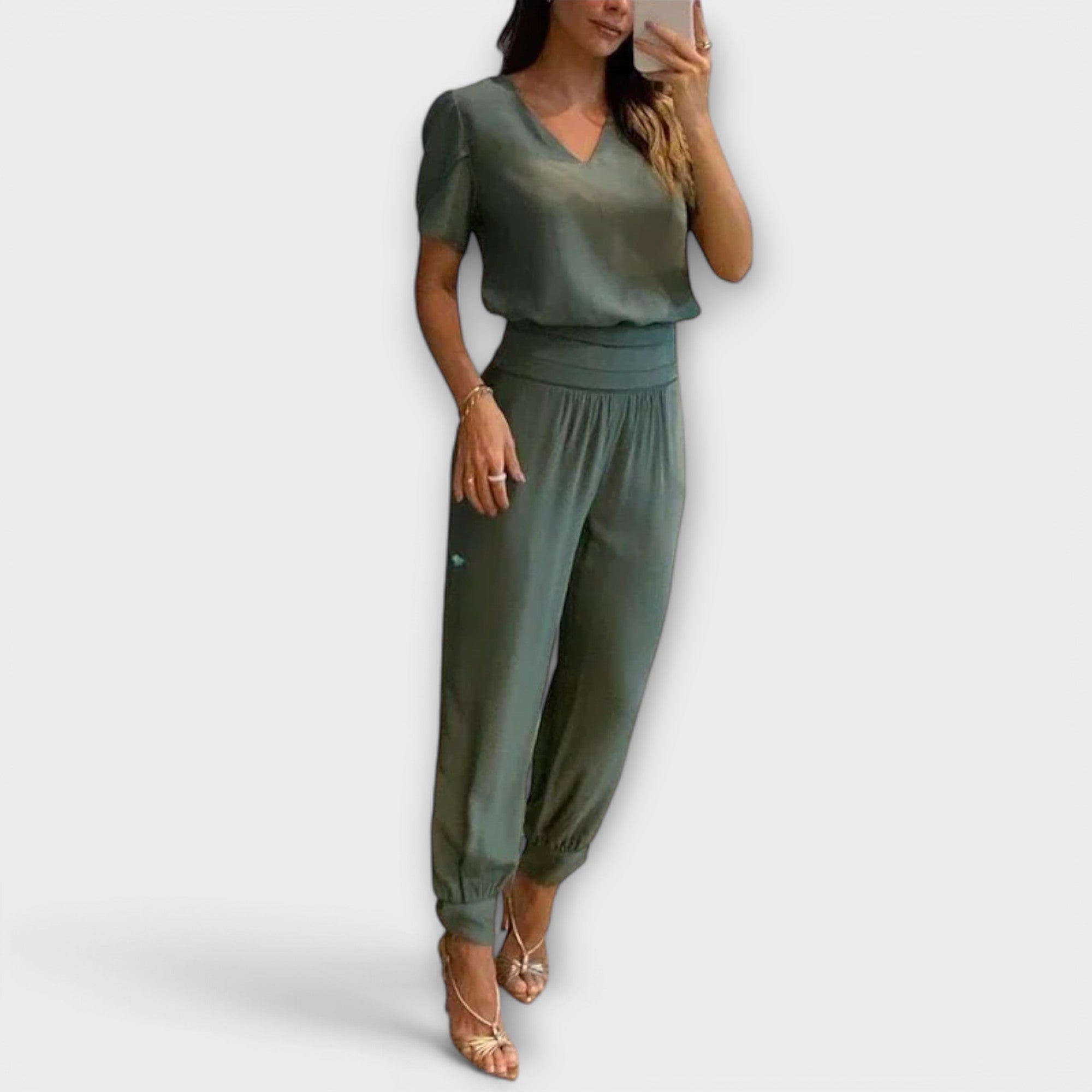 Nora | Elegant topp- och byxset