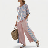 Pia | Rosa set i bambulinne