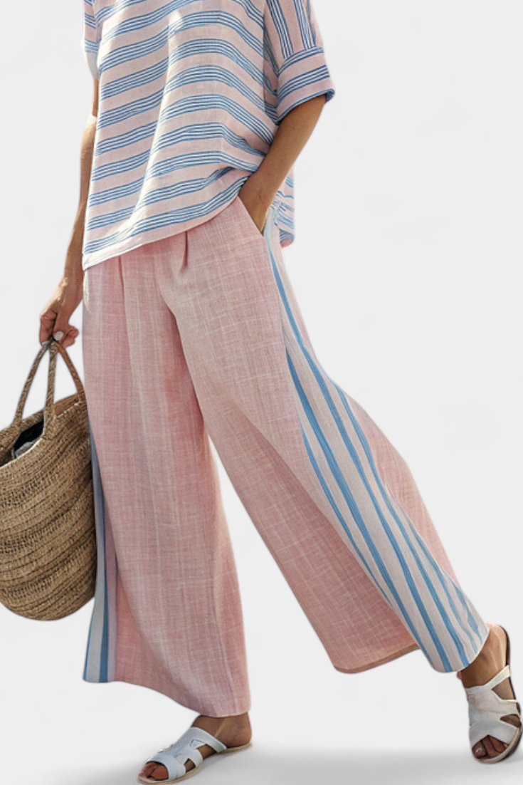 Pia | Rosa set i bambulinne