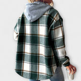 Susanne | Rutig hoodie för dam