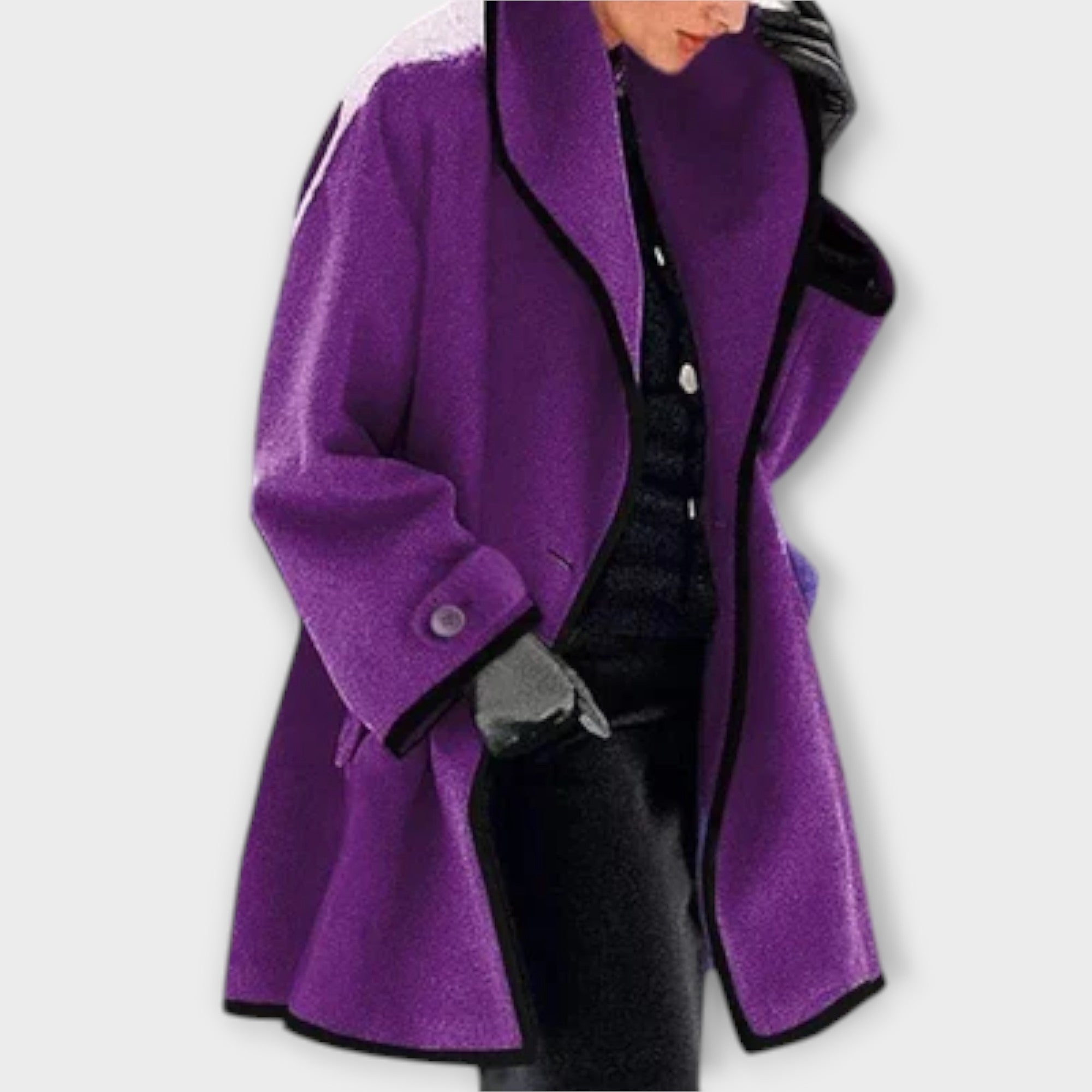 Martina | Elegant trenchcoat med kontrastdetaljer
