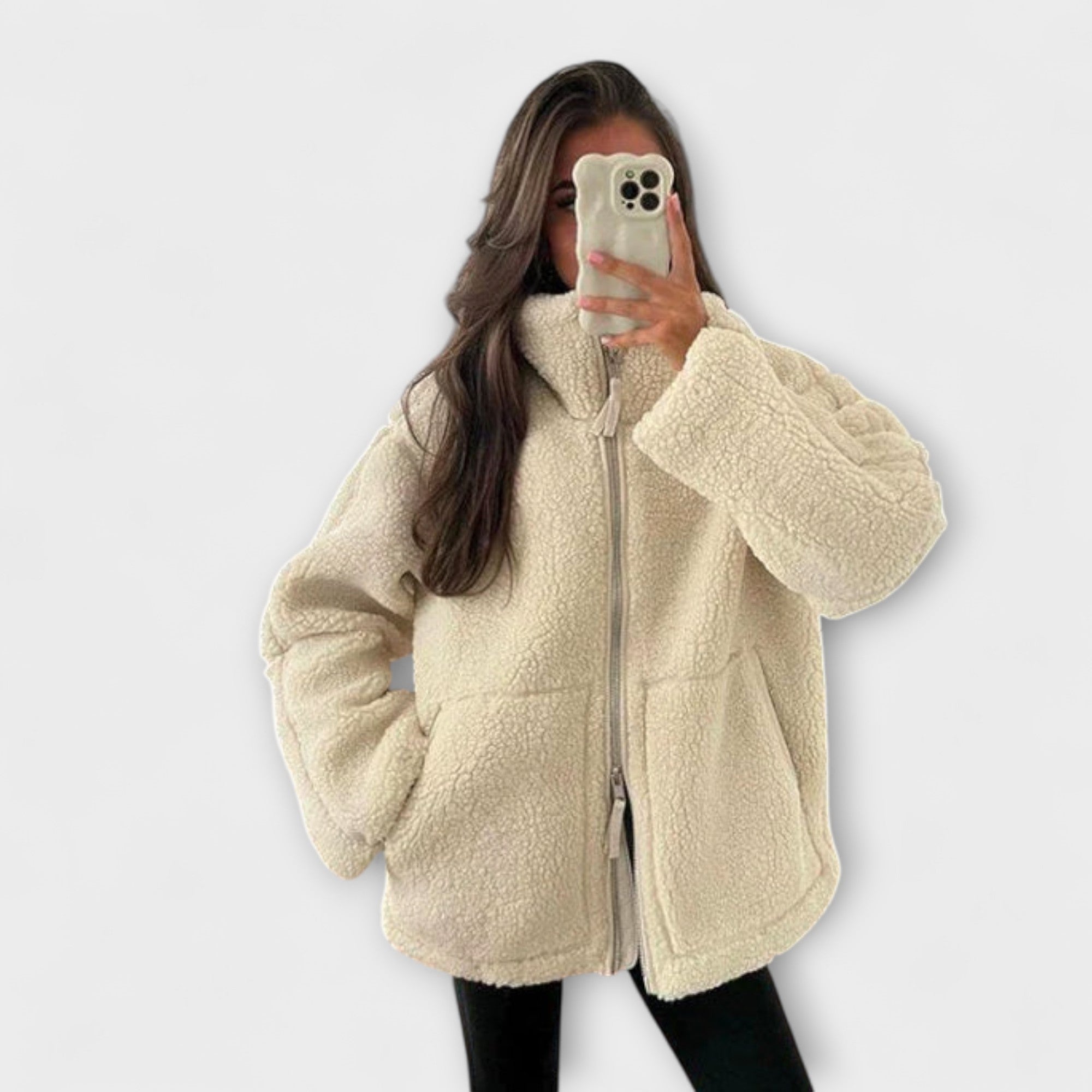 Julia | Mjuk oversized damjacka