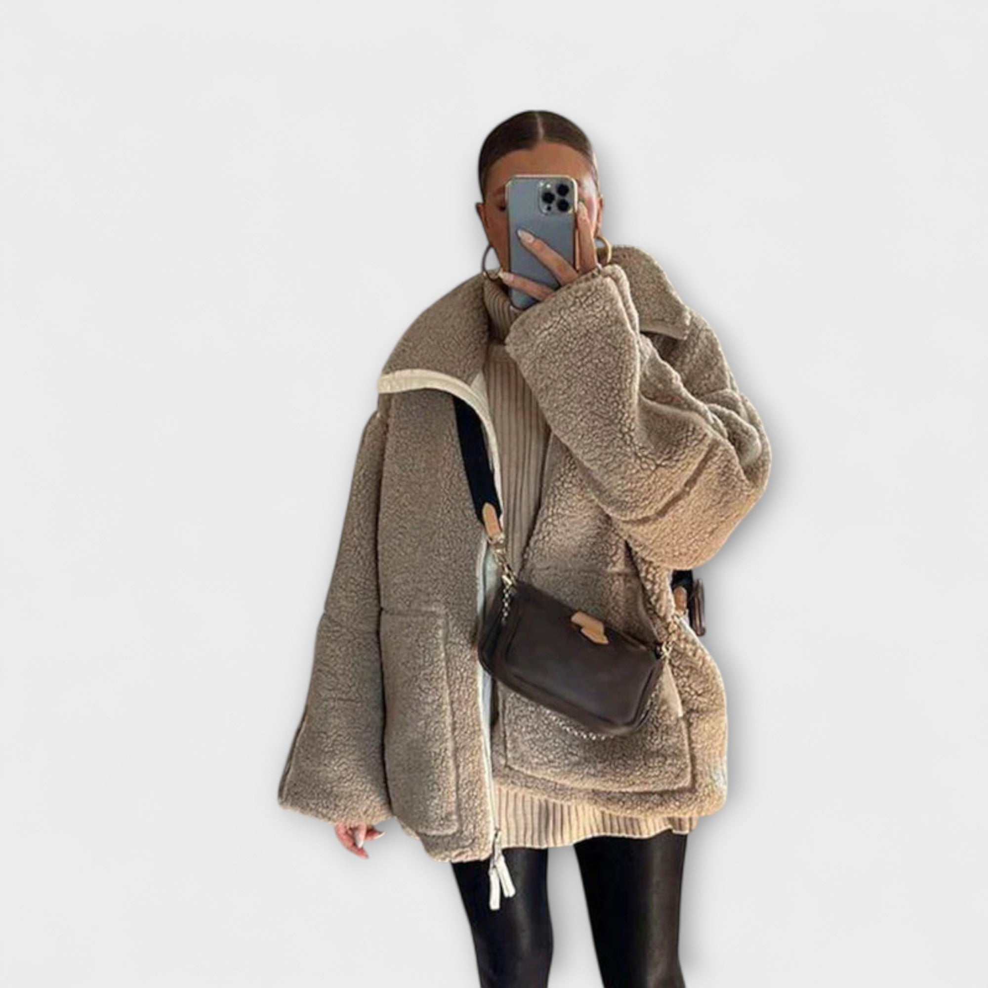 Julia | Mjuk oversized damjacka