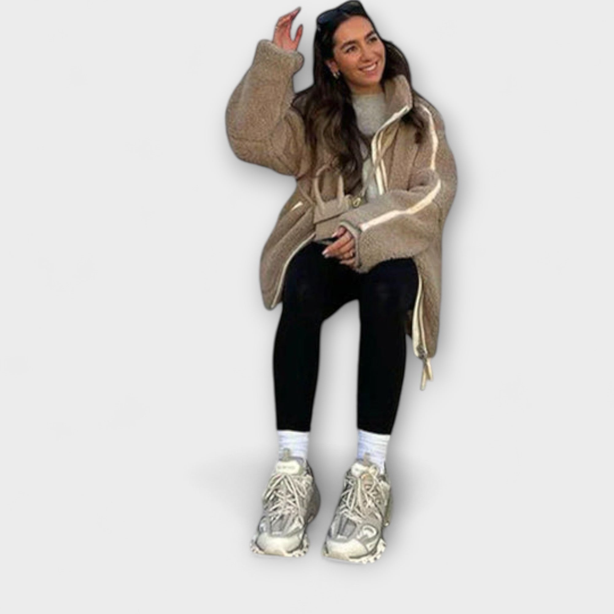 Julia | Mjuk oversized damjacka
