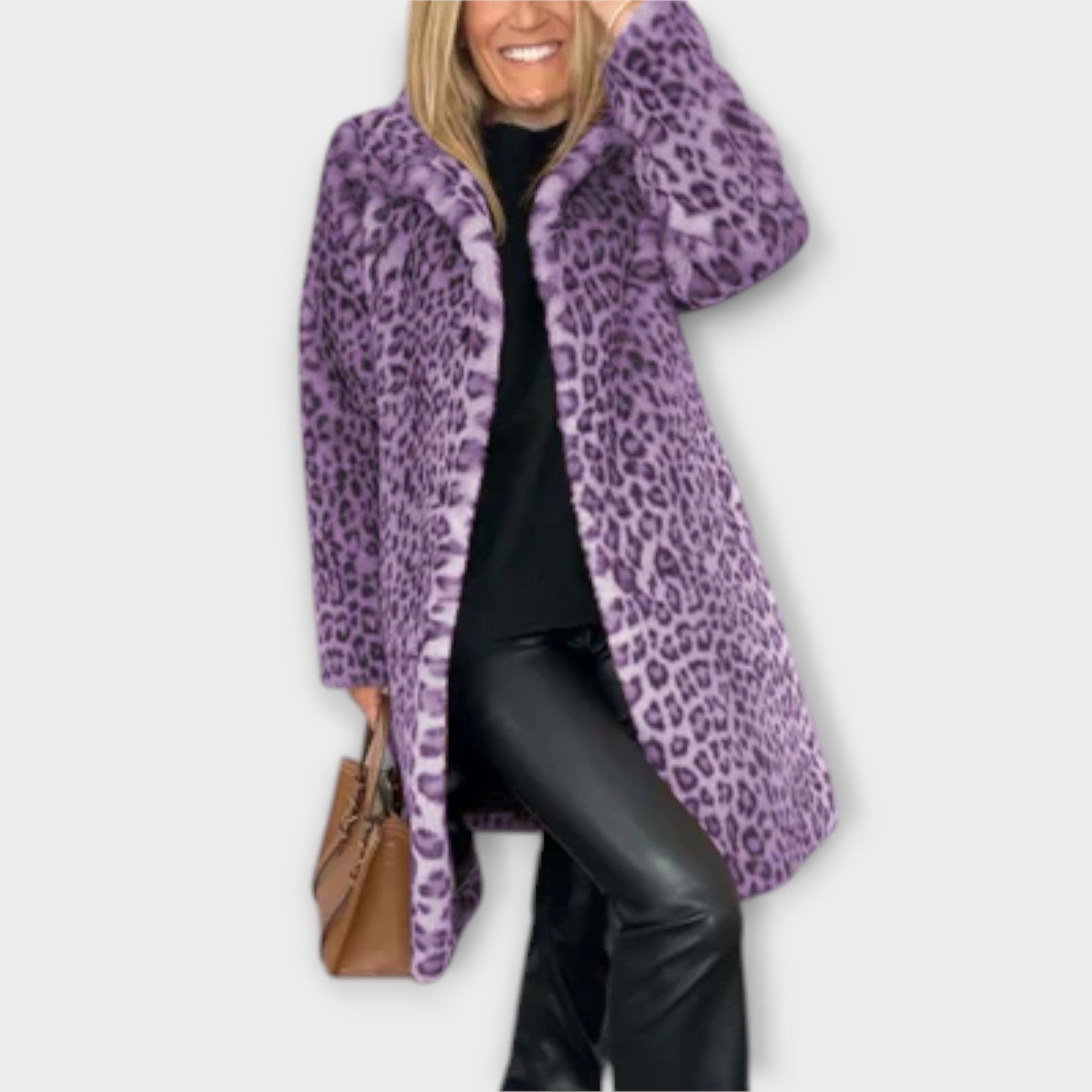 Hildegard | Leopardmönstrad kappa