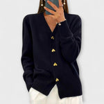Anne | Damtröja med V-ringad vintagelook