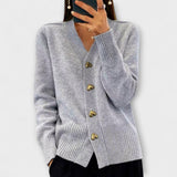 Anne | Damtröja med V-ringad vintagelook