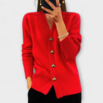 Anne | Damtröja med V-ringad vintagelook