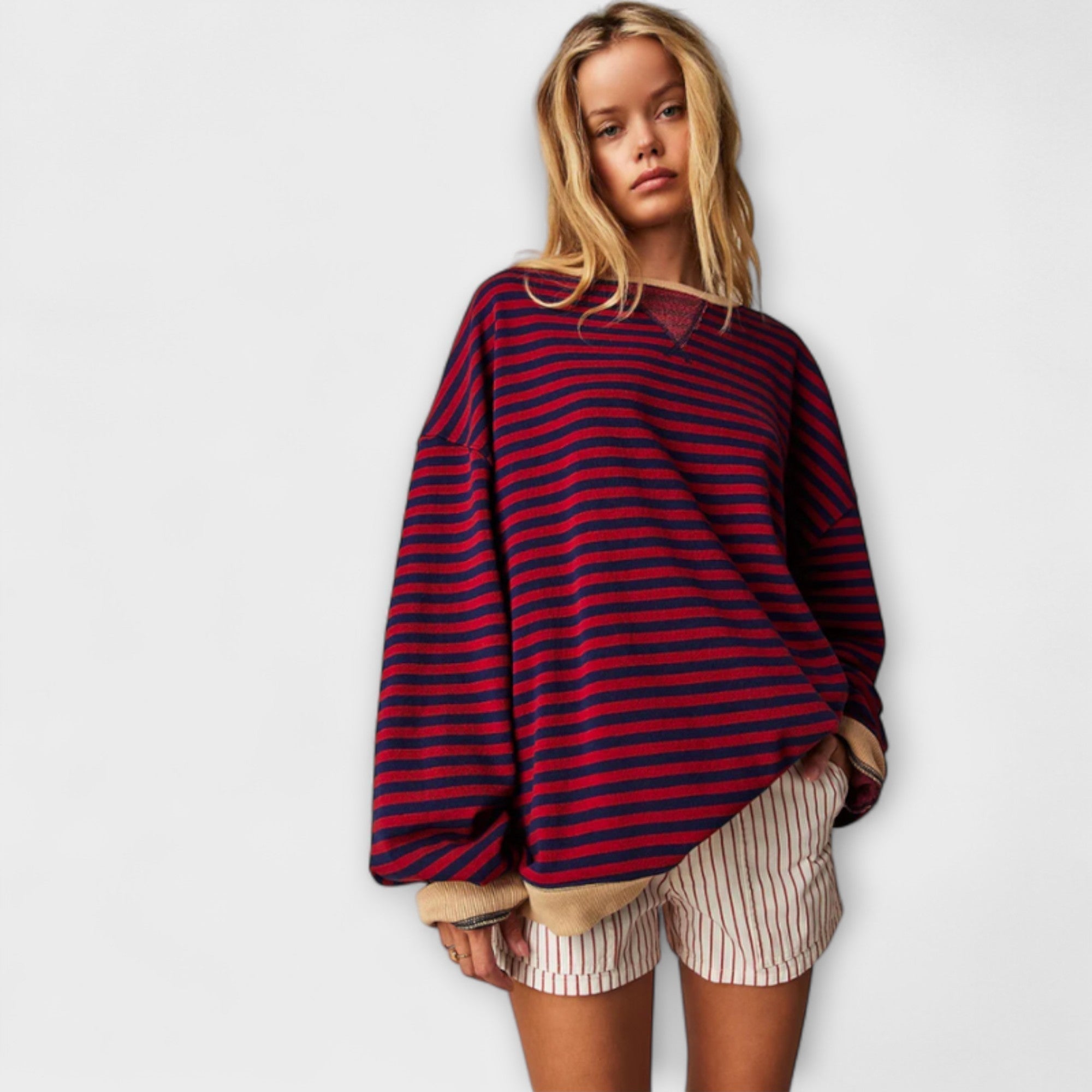 Tatjana | Oversized randig tröja för kvinnor