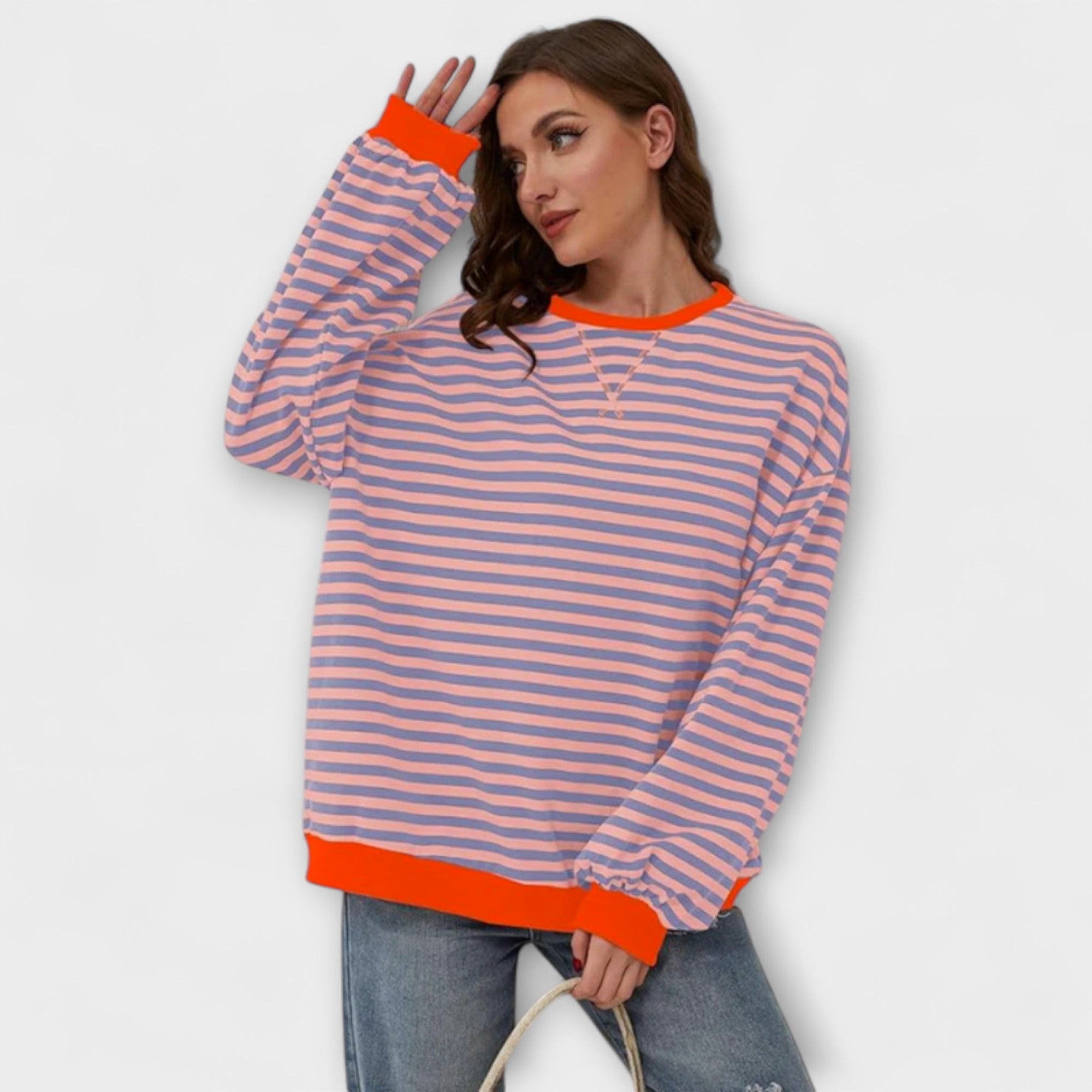 Tatjana | Oversized randig tröja för kvinnor